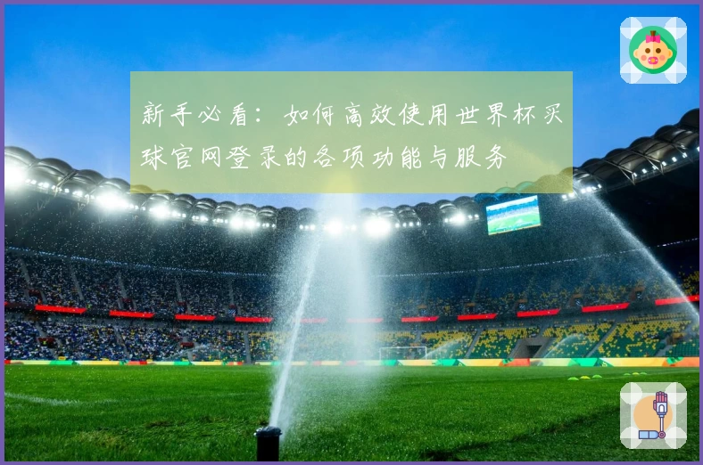 新手必看：如何高效使用世界杯买球官网登录的各项功能与服务